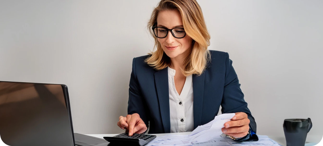 Woman with glasses