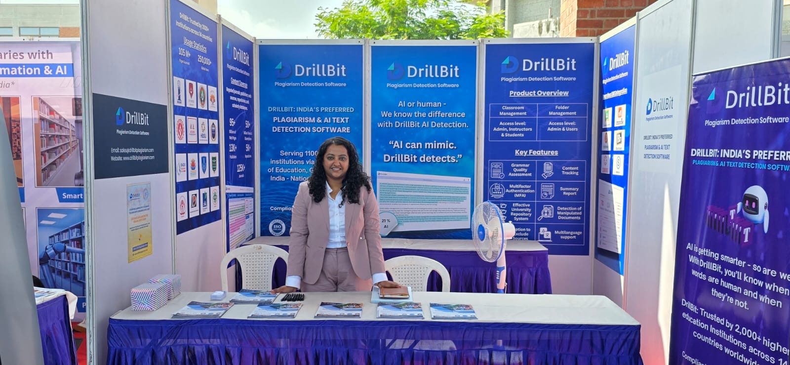 DrillBit exhibition booth at CLSTL 2025