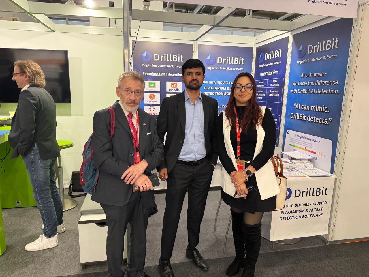 DrillBit team at booth