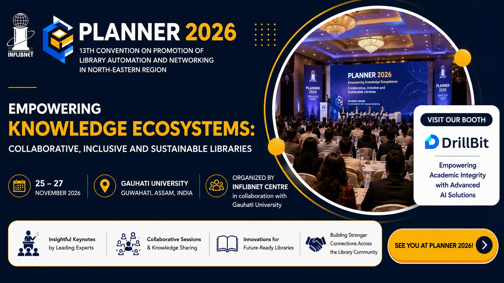 PLANNER 2026 &ndash; 13th Convention on Promotion of Library Automation and Networking in North-Eastern Region